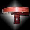 Picture of the Bottom Of a Custom poker table with Dinning Top Installed.